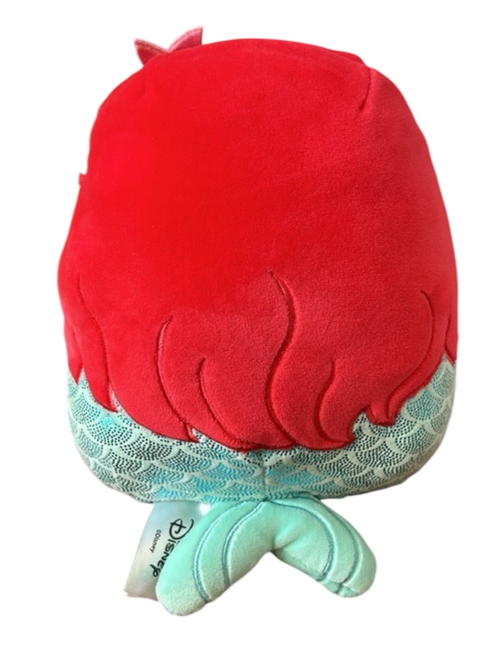 DISNEY Ariel Squishmallow Mermaid w/ Red Hair & Aqua Tail -- 10” Tall - Picture 2 of 7